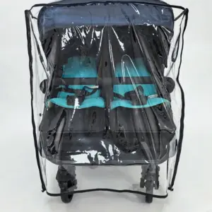 Twin Baby Stroller Clear Rain Cover 8 S8435caa7ad074d818ce36f08124127e87