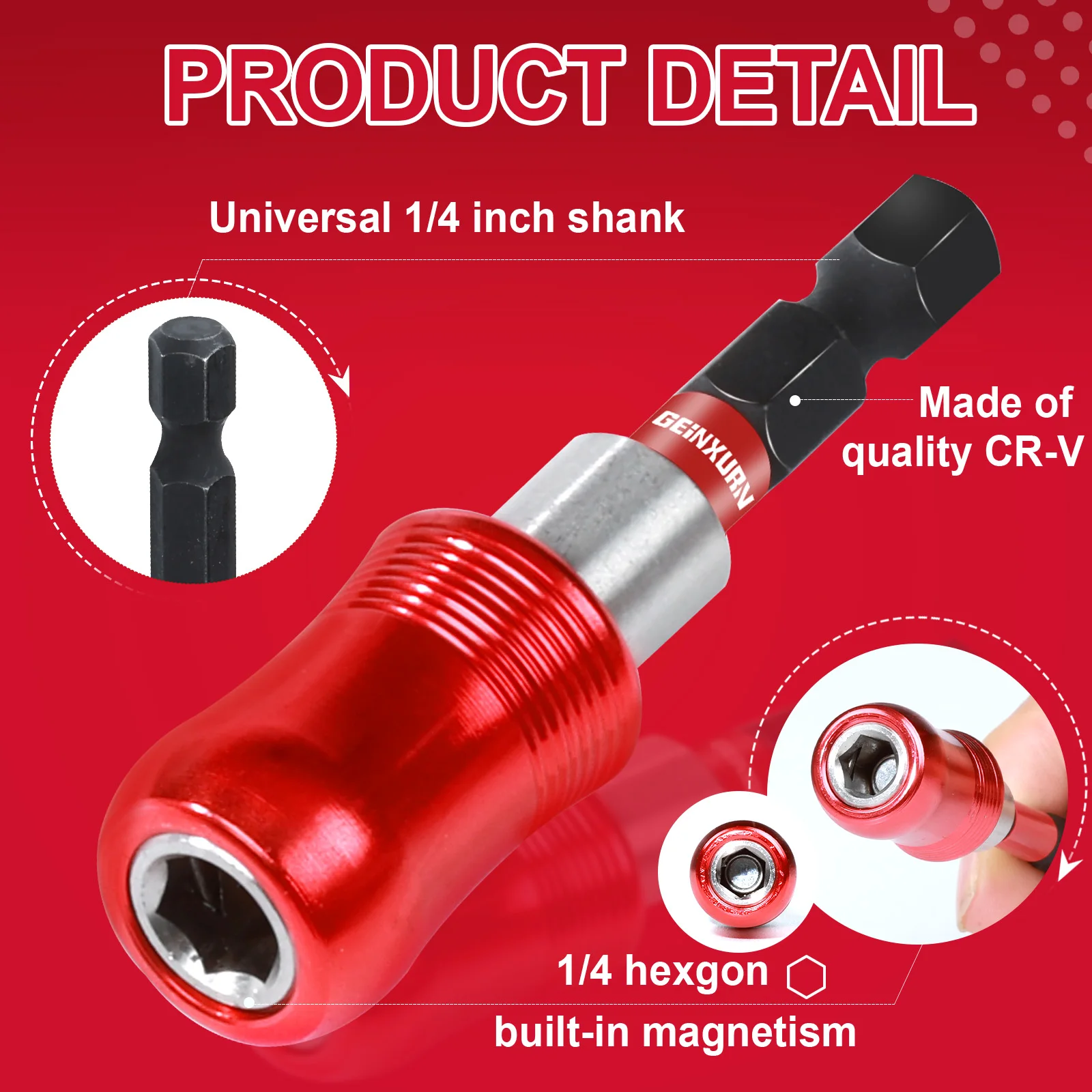 2.5-Inch Magnetic Impact Screwdriver Bit Holder 4 2.5-Inch Magnetic Impact Screwdriver Bit Holder - Image 4