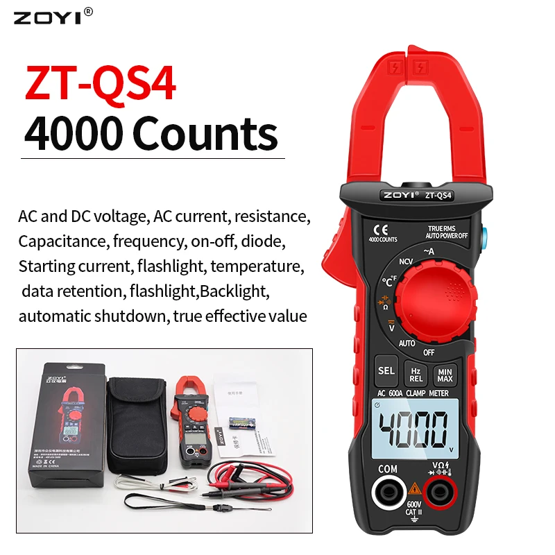 Digital Clamp Meter ZT-QS4 for Professionals 6 Digital Clamp Meter ZT-QS4 for Professionals - Image 6