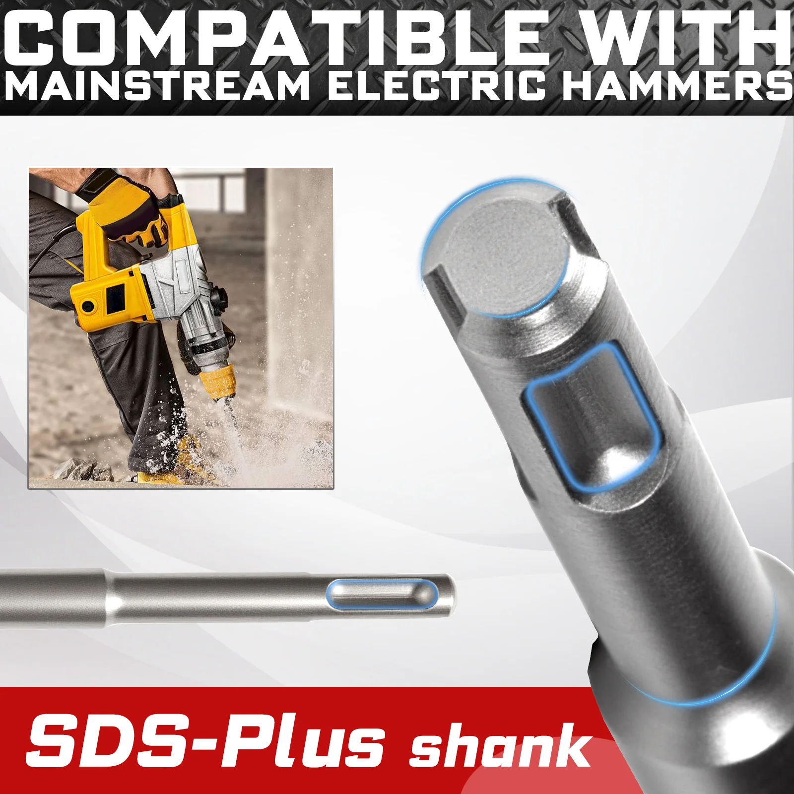 Professional SDS PLUS Demolition Chisel 9.4" 6 Professional SDS PLUS Demolition Chisel 9.4" - Image 6