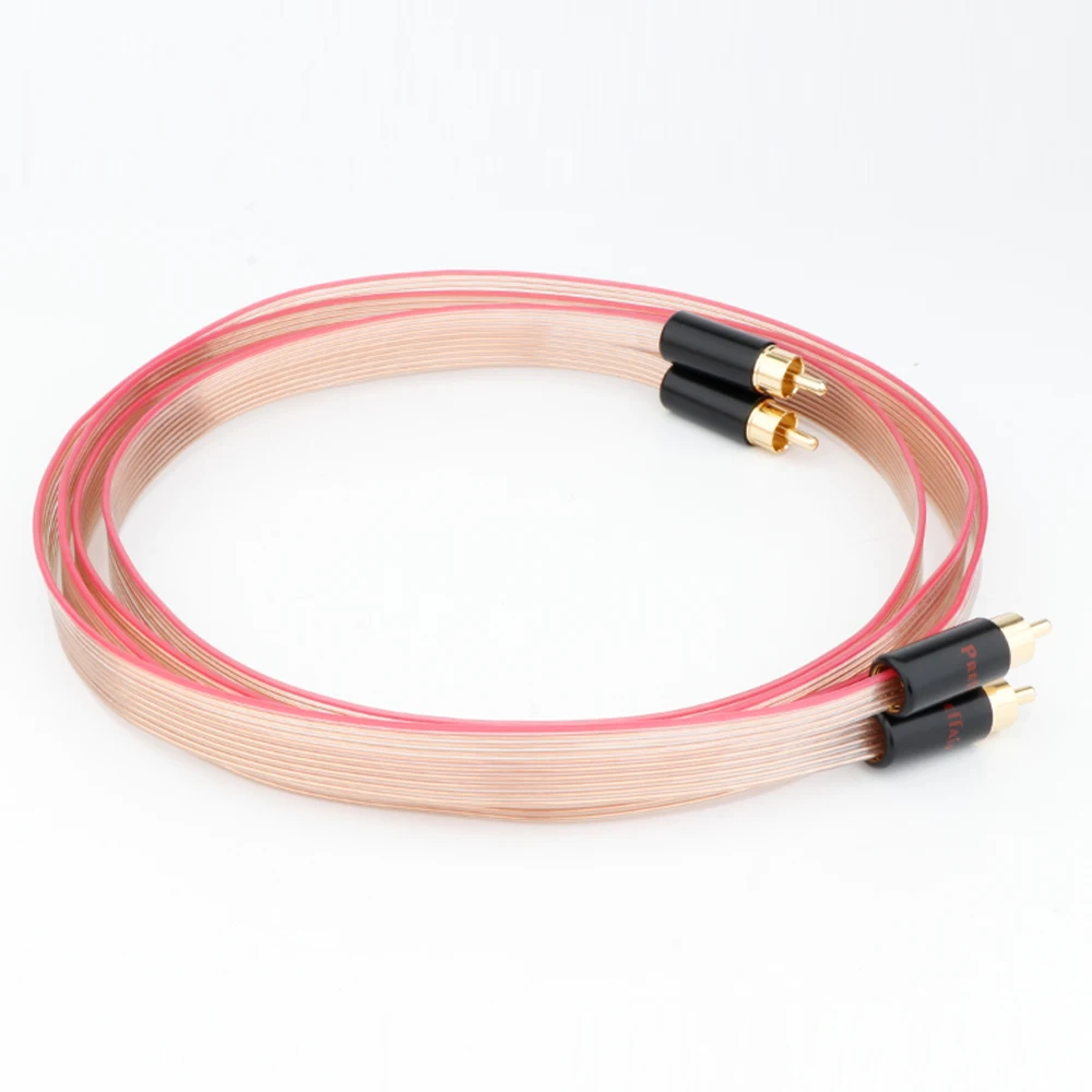 High-Quality OCC Flat RCA Signal Cable 14mm 7 High-Quality OCC Flat RCA Signal Cable 14mm - Image 7