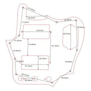 Flame Pattern Pickguard for US Jaguar 15 S852d966709714012bf2e2c64ee5e3b6c2