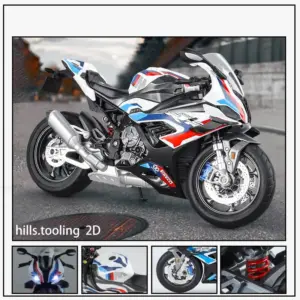 1/9 Scale M1000RR S1000RR Diecast Model 15 S852e7ece795b4e8c88bd83486c1ba0e0a