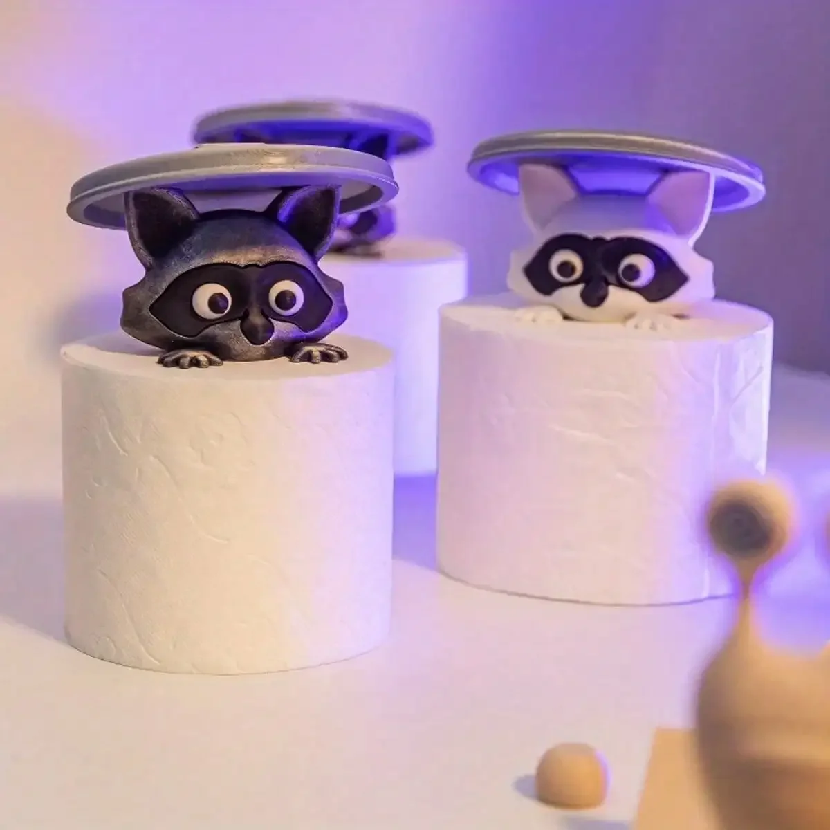 Raccoon Bathroom Toilet Paper Holder 2 Raccoon Bathroom Toilet Paper Holder - Image 2