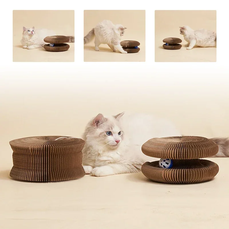 Natural Kraft Corrugated Cat Play Toy 5 Natural Kraft Corrugated Cat Play Toy - Image 5