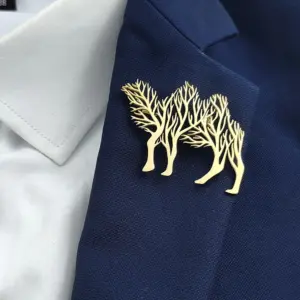 Elegant Camel Brooch with Tree Design 11 S8564306ee99b455fb610e315a572abb0K