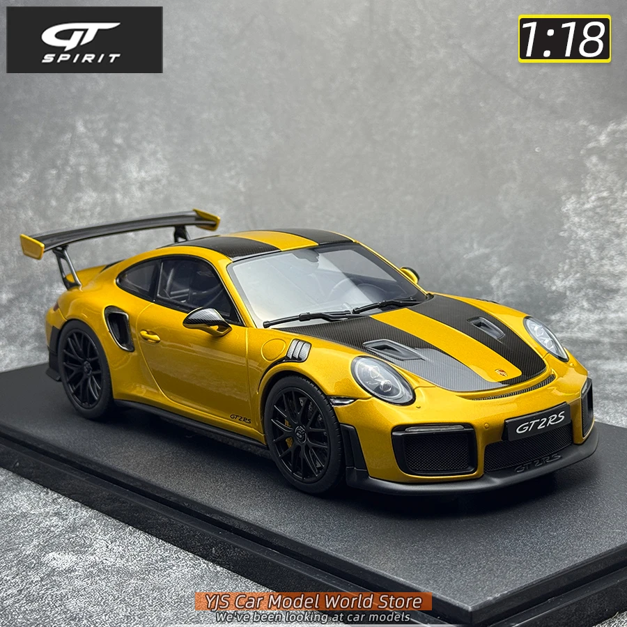 Yellow Porsche 911 GT2 RS Diecast Model 1:18 Scale 3 Yellow Porsche 911 GT2 RS Diecast Model 1:18 Scale - Image 3