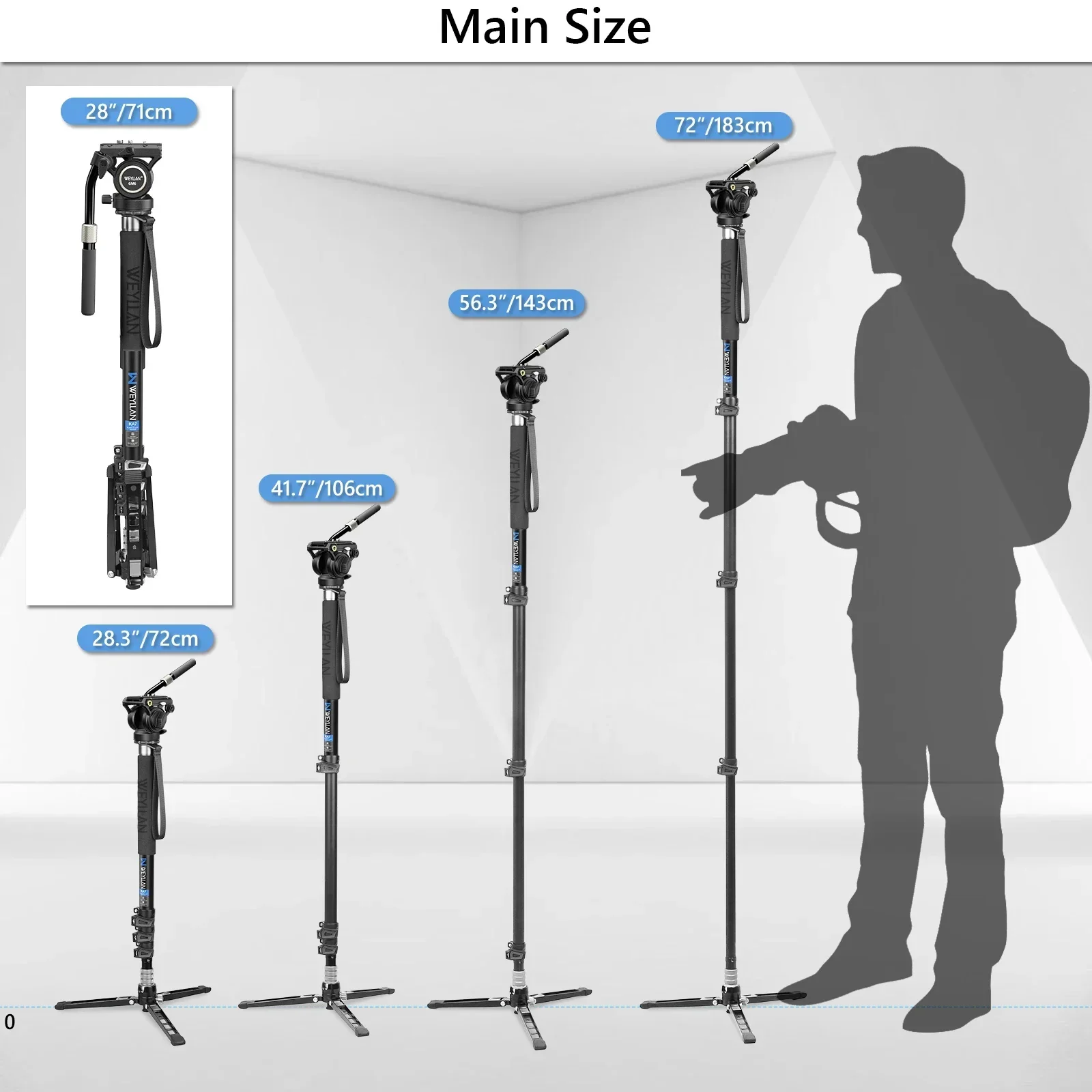 Professional DSLR Monopod with Fluid Head 6 Professional DSLR Monopod with Fluid Head - Image 6
