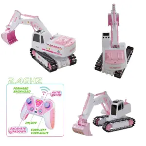 Pink RC Excavator for Kids 1/24 Scale 10 S859bc442a9d64aa0865aed2fab440d12Q
