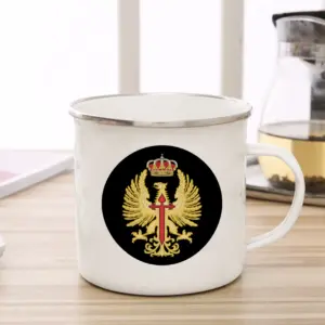 Spanish Legion Enamel Mug 11oz Vintage Collectible 6 S859ffc0528554865936f1d479939cd55g