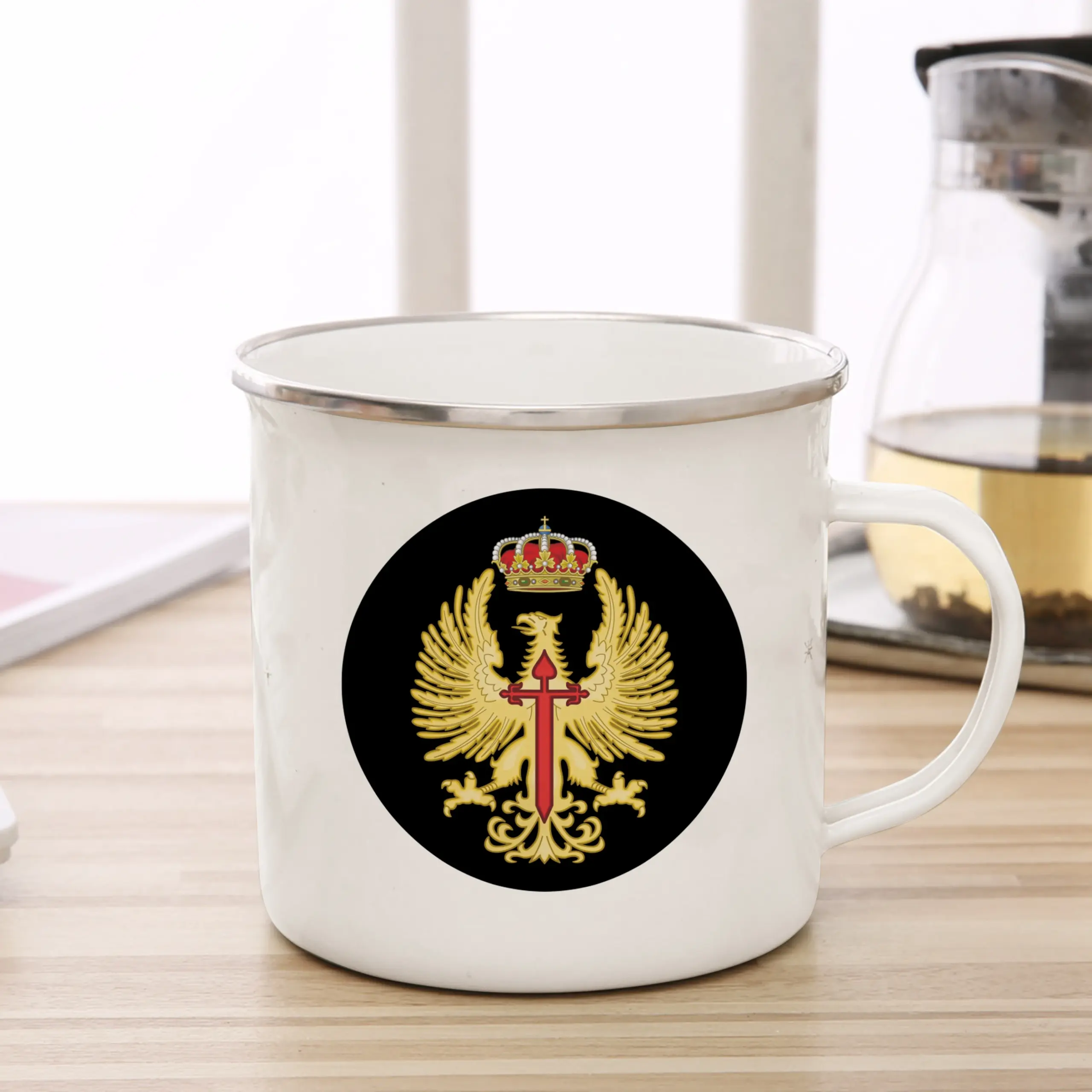 Spanish Legion Enamel Mug 11oz Vintage Collectible 2 Spanish Legion Enamel Mug 11oz Vintage Collectible - Image 2