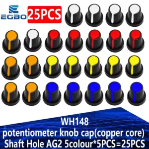 WH148 Copper-Core Potentiometer Knobs Set 25