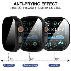 Apple Watch Ultra 2 49mm Privacy Case with Tempered Glass 14 S8637dd6f714247cea8a510a3ddb145b1i