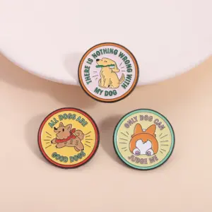 Vibrant Cartoon Dog Brooch Set in Alloy 14 S863cf6dfd78c4720b6839aeb02c2eae0P