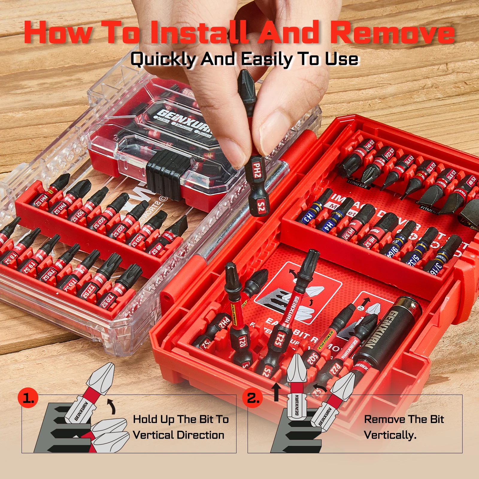 Impact Screwdriver Set with Alloy Steel Bits 6 Impact Screwdriver Set with Alloy Steel Bits - Image 6
