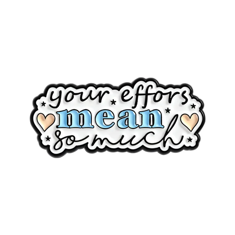 Motivational Unisex Alloy Brooch in Pastel Colors 7 Motivational Unisex Alloy Brooch in Pastel Colors - Image 7