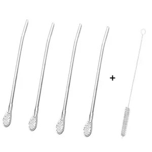 Stainless Steel Drinking Straw Spoon 17.2cm 16 S871fc57b7ae346d18e28accf86efcab8W