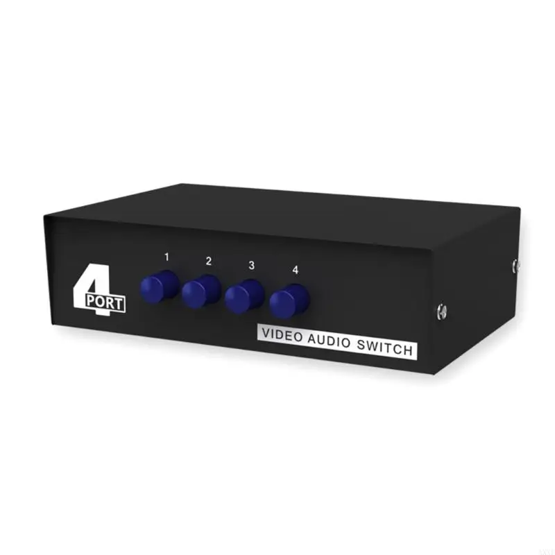 Black 4-Channel Video Switcher for AV Devices 2 Black 4-Channel Video Switcher for AV Devices - Image 2
