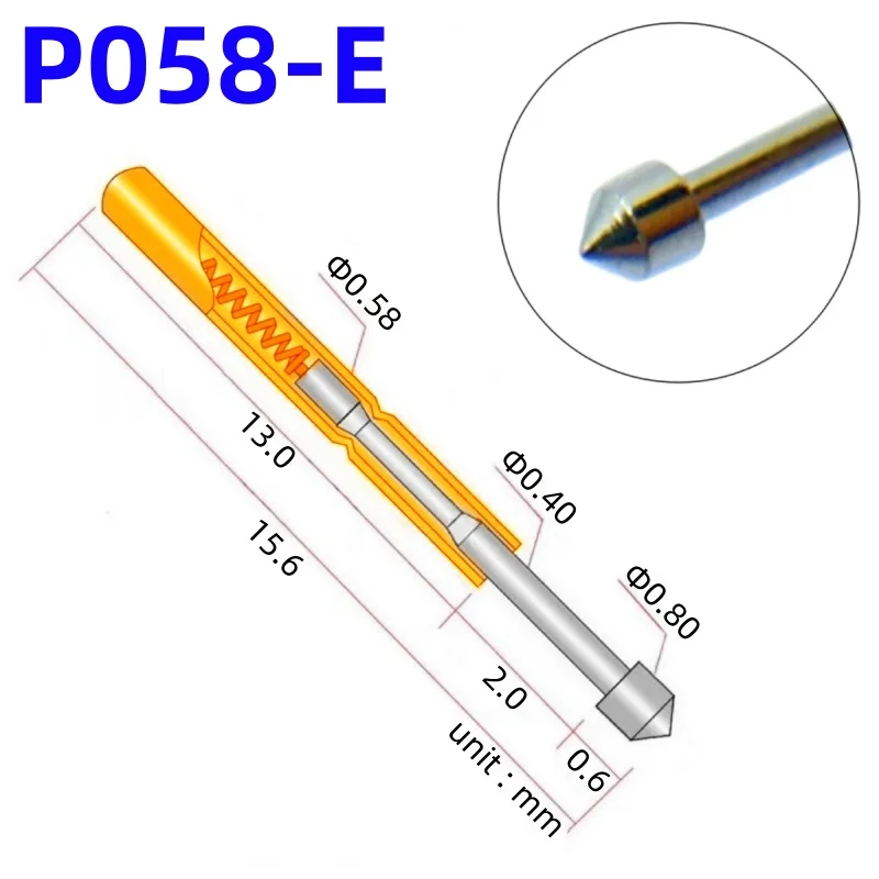 High-Quality Spring Test Probe P058-E2 2 High-Quality Spring Test Probe P058-E2 - Image 2