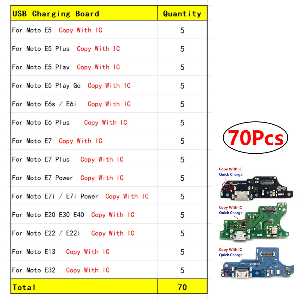 Motorola Moto USB Flex Cable Replacement Set 6 Motorola Moto USB Flex Cable Replacement Set - Image 6