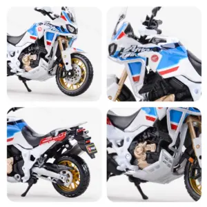 Honda Africa Twin Adventure 1:18 Die-Cast Motorcycle Model 10 S87b8d40c25d7447ca224b3a2389282c4U