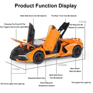 Orange Lamborghini 1:32 Diecast Model 11 S87bb930891a7461b849ea060f29766871
