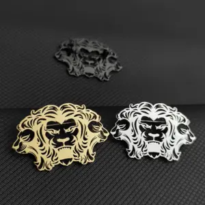 Three-Headed Lion Brooch in Alloy 8 S87d71f4fdd974ec89507491a2e69e896A