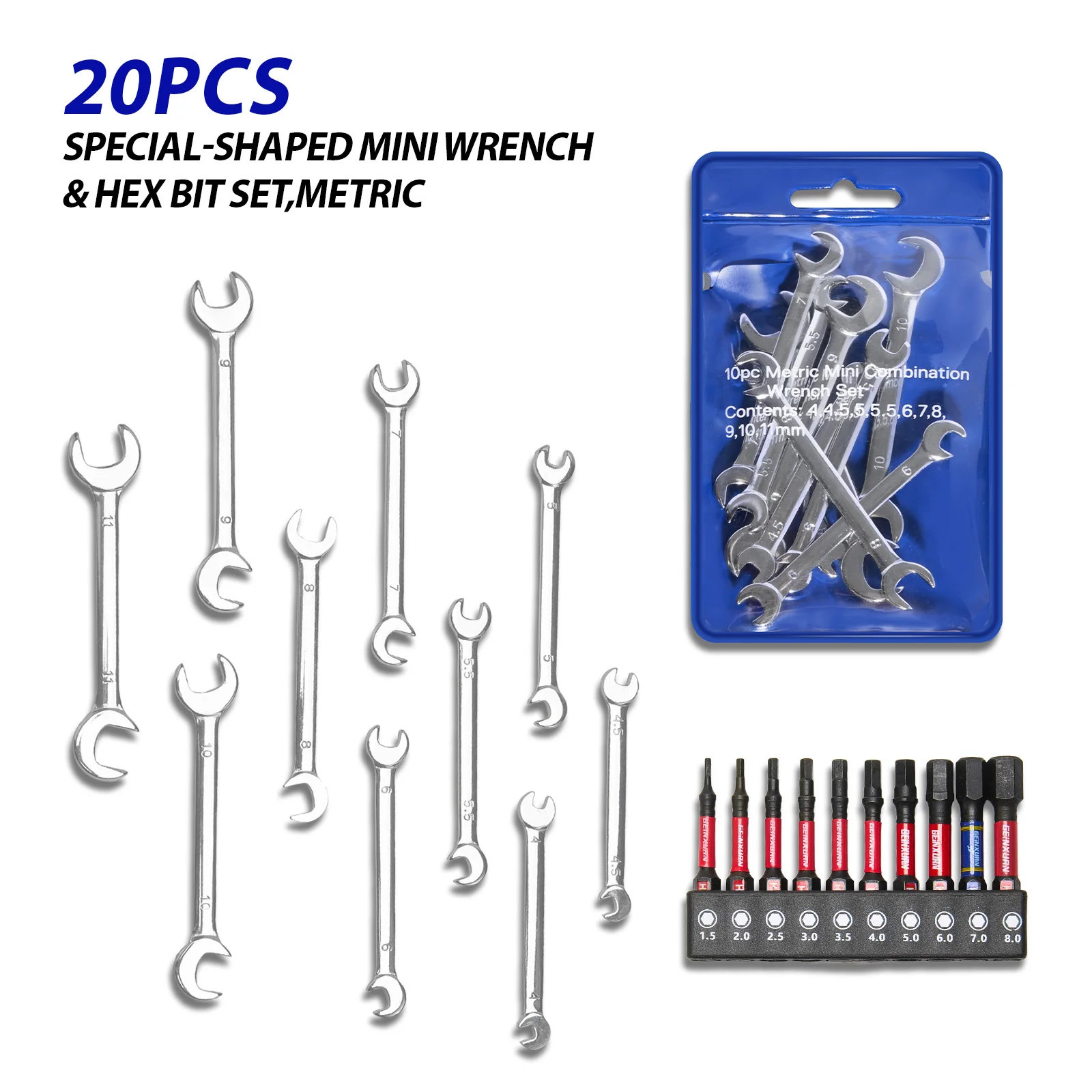 Special-Shaped Mini Wrench & Hex Set 9 Special-Shaped Mini Wrench & Hex Set - Image 9