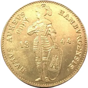 1844 Hamburg Dukat Coin Replica