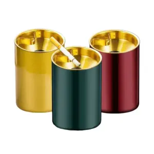 Stainless Steel Windproof Ashtray - 2.95x3.93 in 13 S881c861767ee4c36b076515aa5fbd850R 1