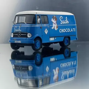Vintage Blue Diecast Van Model 1:43 Scale