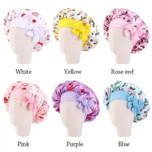 Pink Satin Sleep Cap for Children 2-8 14 S88611a0ea3b944b6900c72098e718386q