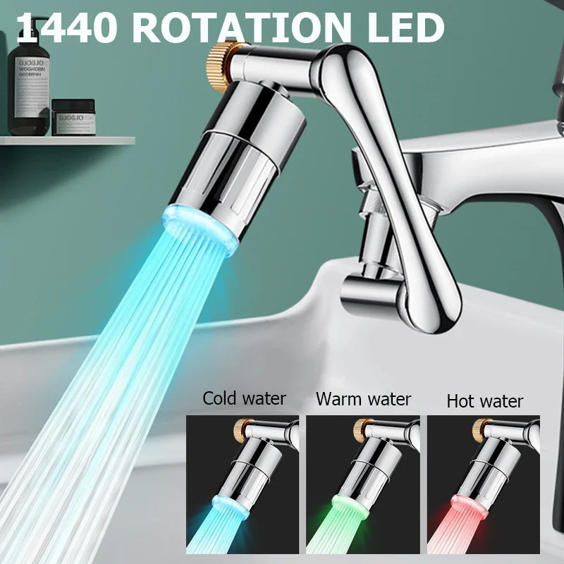 LED Kitchen Faucet Extender with 1440° Swivel 7 LED Kitchen Faucet Extender with 1440° Swivel - Image 7