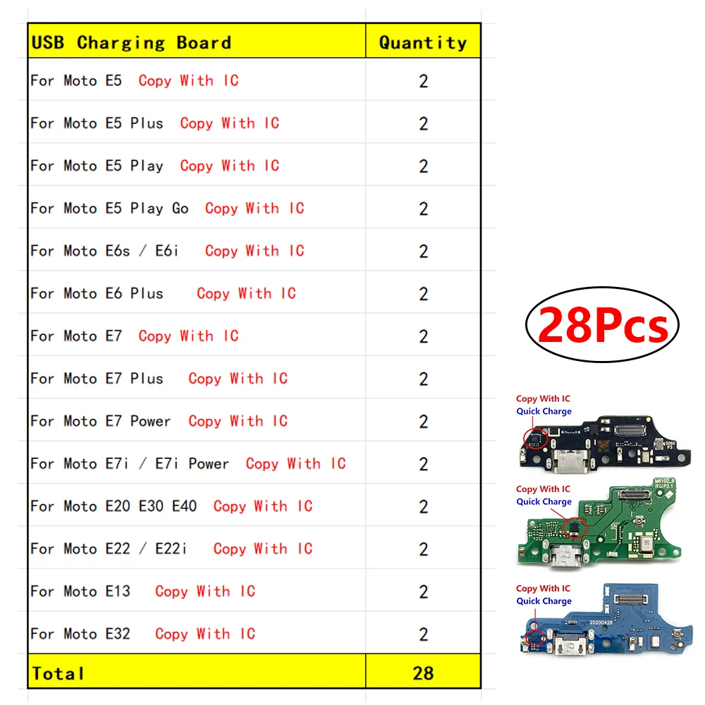 Motorola Moto USB Flex Cable Replacement Set 9 Motorola Moto USB Flex Cable Replacement Set - Image 9