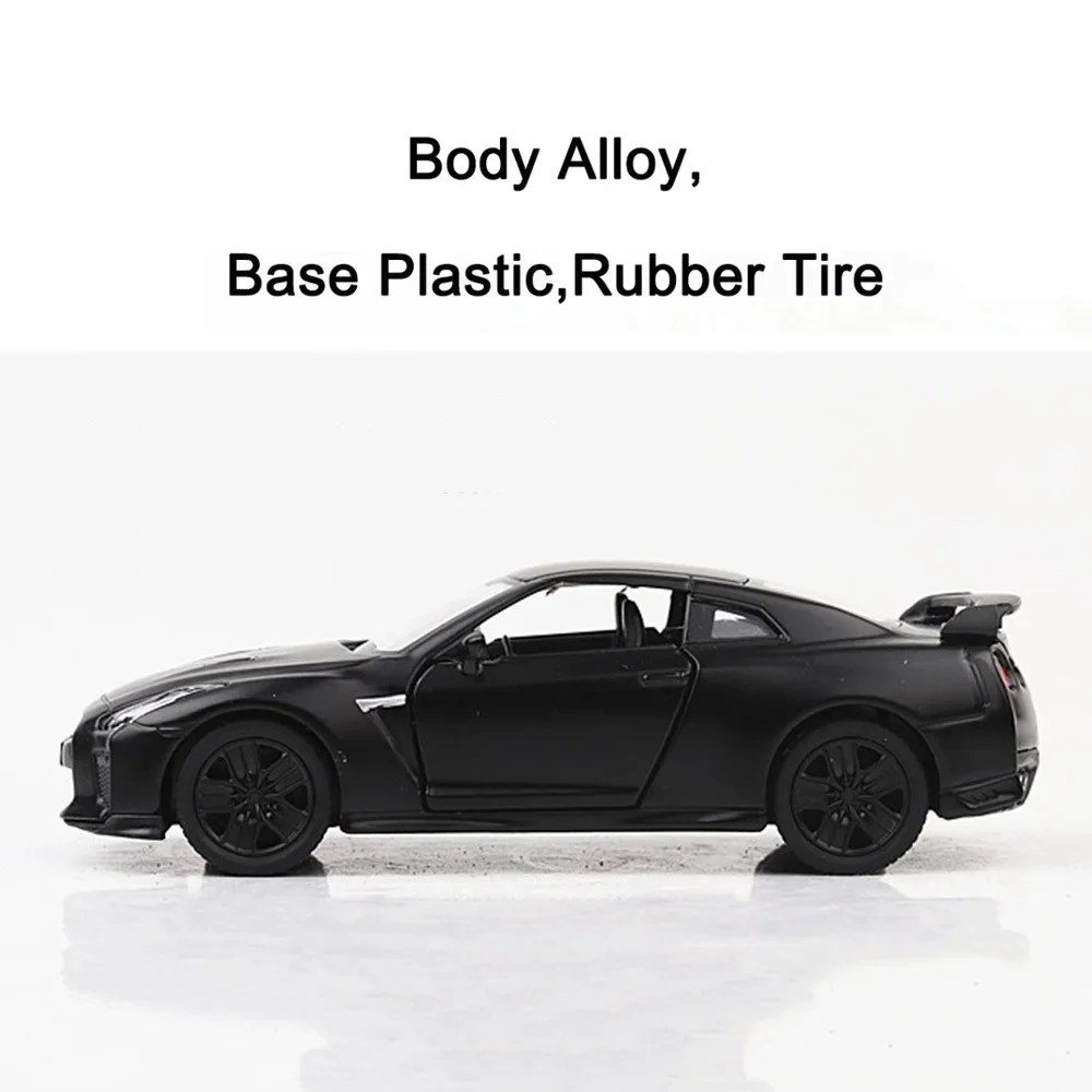 Black 1:36 GTR Alloy Diecast Model Car 5 Black 1:36 GTR Alloy Diecast Model Car - Image 5