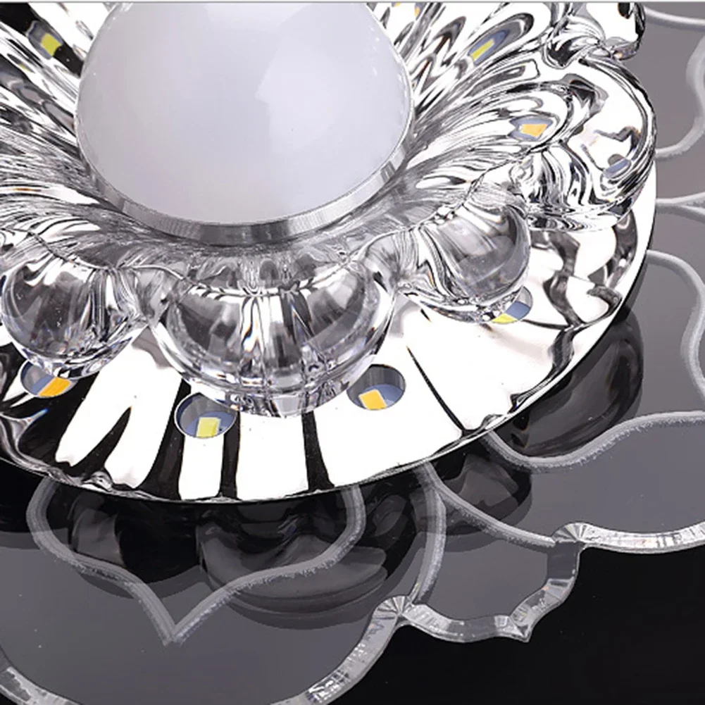 Modern LED Ceiling Light with Crystal Lampshade 5 Modern LED Ceiling Light with Crystal Lampshade - Image 5