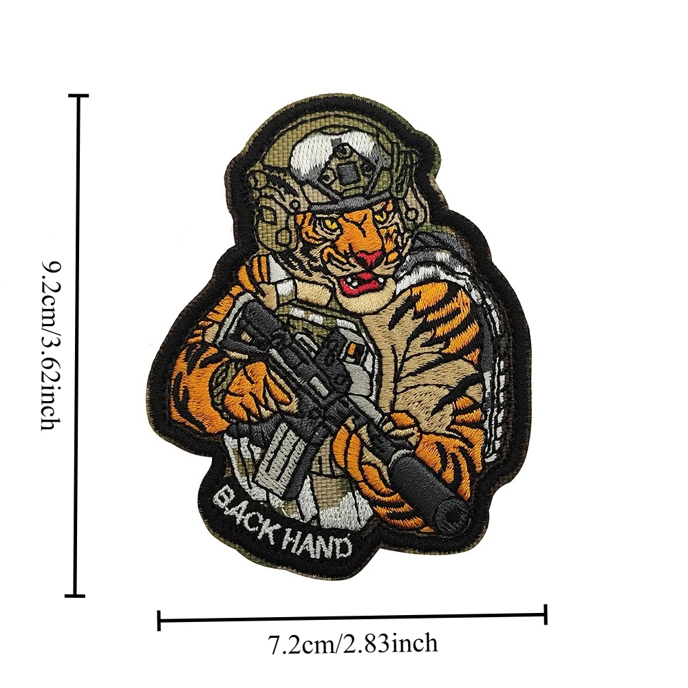 Bold Jungle Tiger Military Patch for Tactical Gear 2 Bold Jungle Tiger Military Patch for Tactical Gear - Image 2