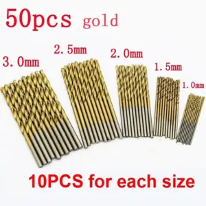 Titanium-Coated Drill Bit Set for Precision 19 S890ce153552a46698baa3cded8f9073bz