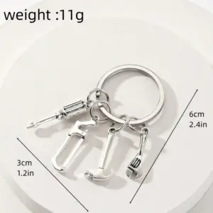 Mini Tools Keychain in Silver with 9 Colors 13 S890e0a078961495091d59fd0d39d3bb6H