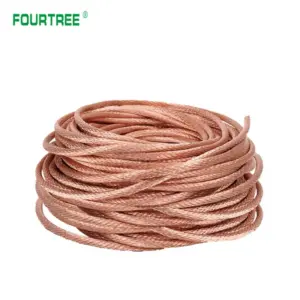 10m Bare Tinned Copper Wire 2.5mm, 4mm, 6mm