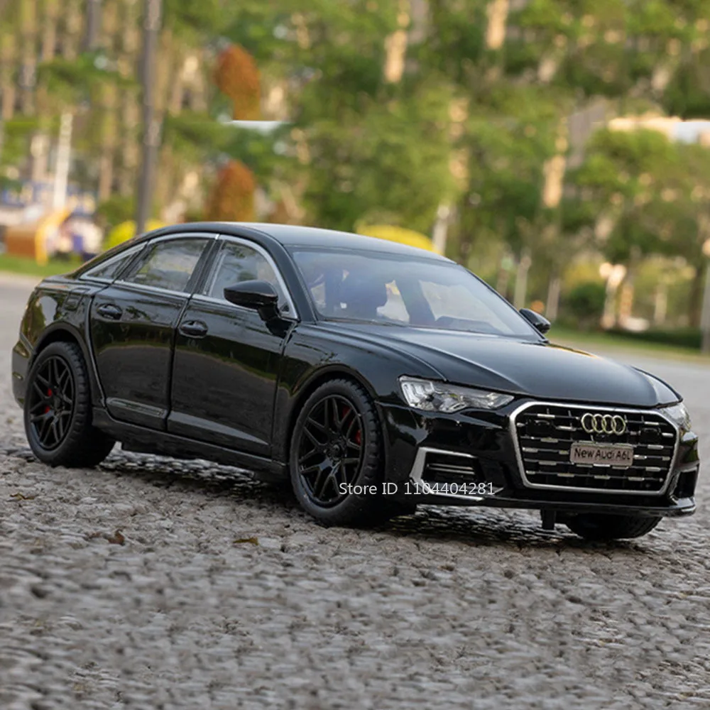 Black 1:24 Scale Diecast A6L Model Car 6 Black 1:24 Scale Diecast A6L Model Car - Image 6