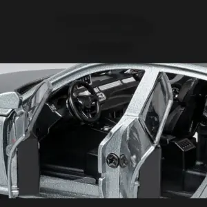 White 1:32 Diecast Car Model with Sound 12 S896264ea59a241f5a358cbe8823ba8e90
