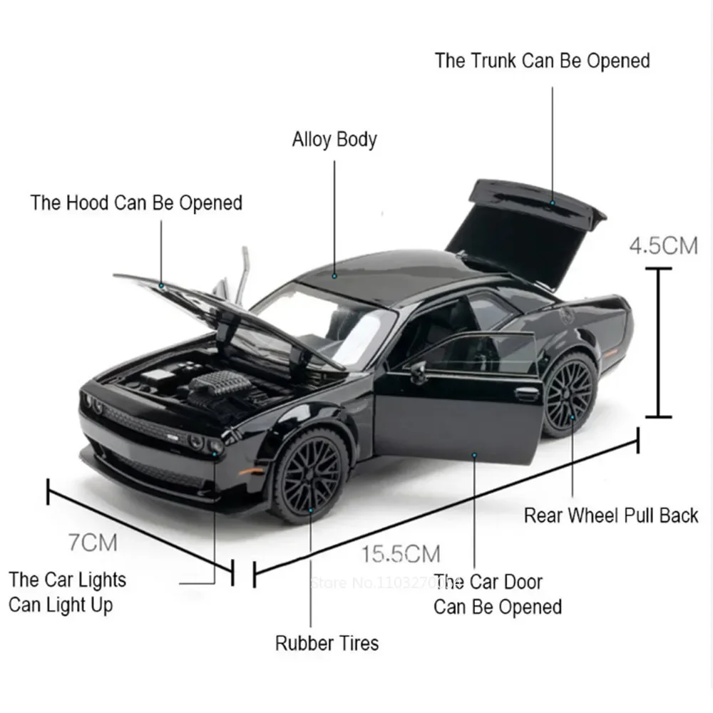 1/32 Scale Diecast Charger Police Car Model 6 1/32 Scale Diecast Charger Police Car Model - Image 6