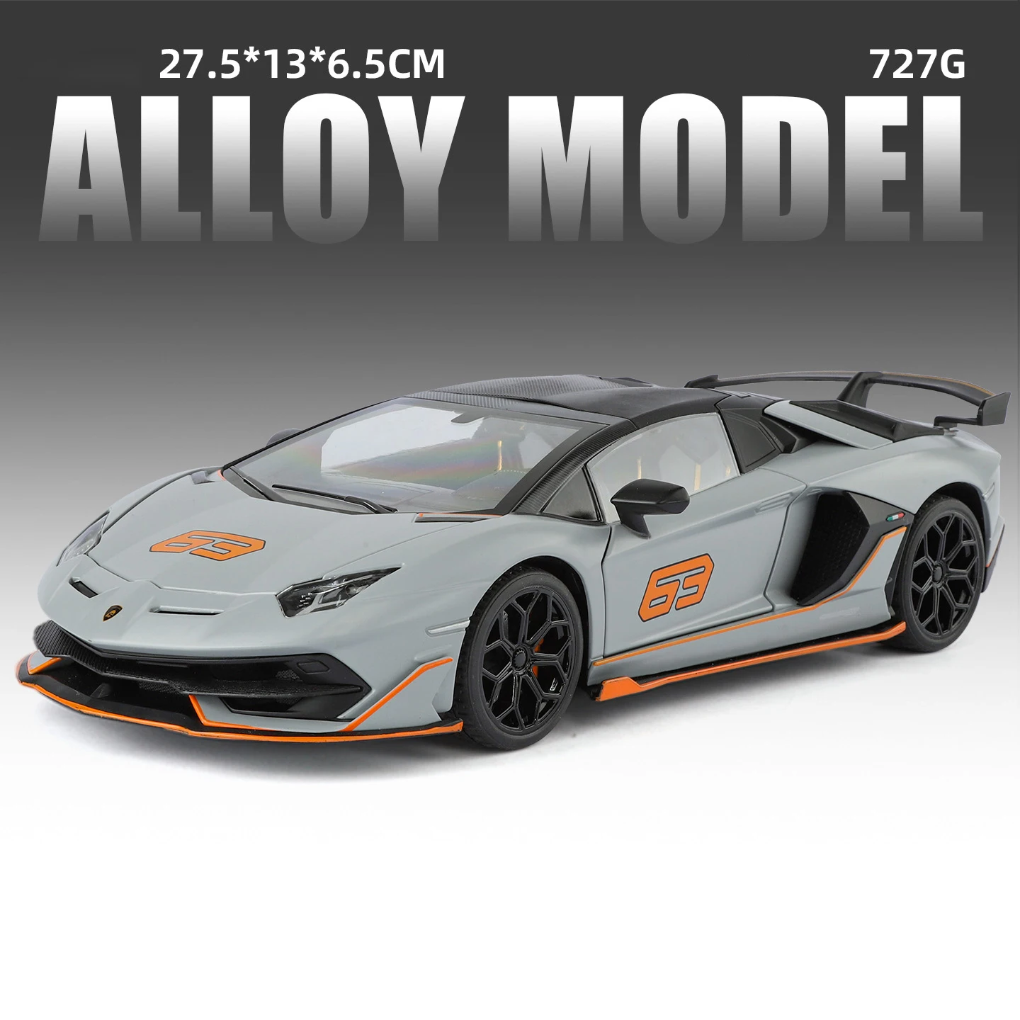 1:18 Lamborghini Aventador SVJ 63 Diecast Model 8 1:18 Lamborghini Aventador SVJ 63 Diecast Model - Image 8