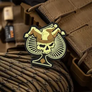 Joker Skeleton Spades PVC Patch in Vibrant Colors 11 S899207024140452b8ad62f1bff3df61aV