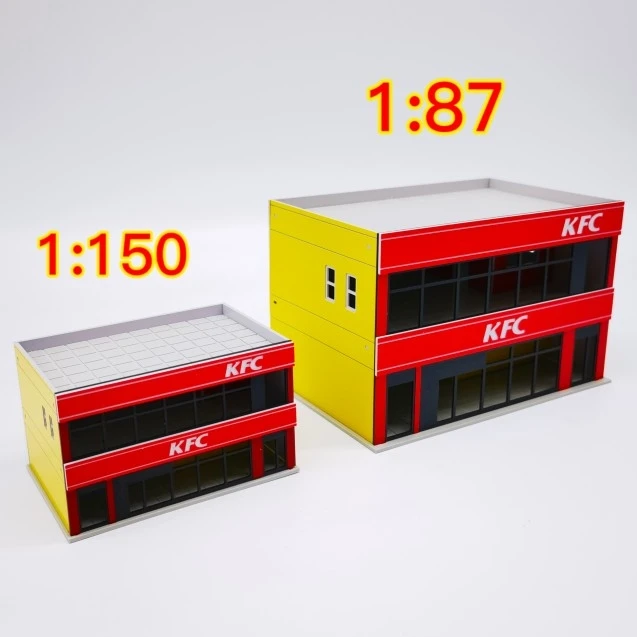 Miniature Modern McDonald's Restaurant Model in 1:64-150 5 Miniature Modern McDonald's Restaurant Model in 1:64-150 - Image 5