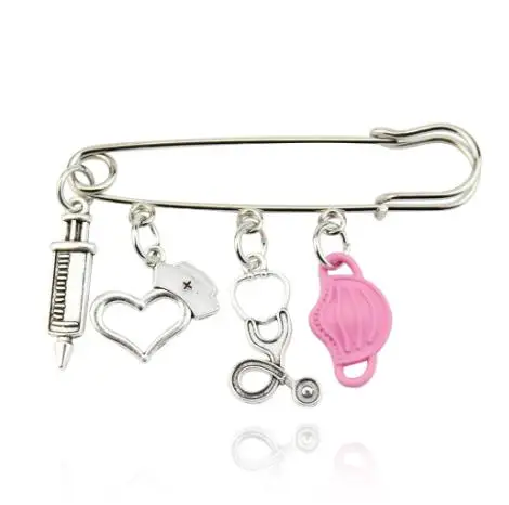 Medical-Themed Brooch Collection with Enamel Accents 7 Medical-Themed Brooch Collection with Enamel Accents - Image 7