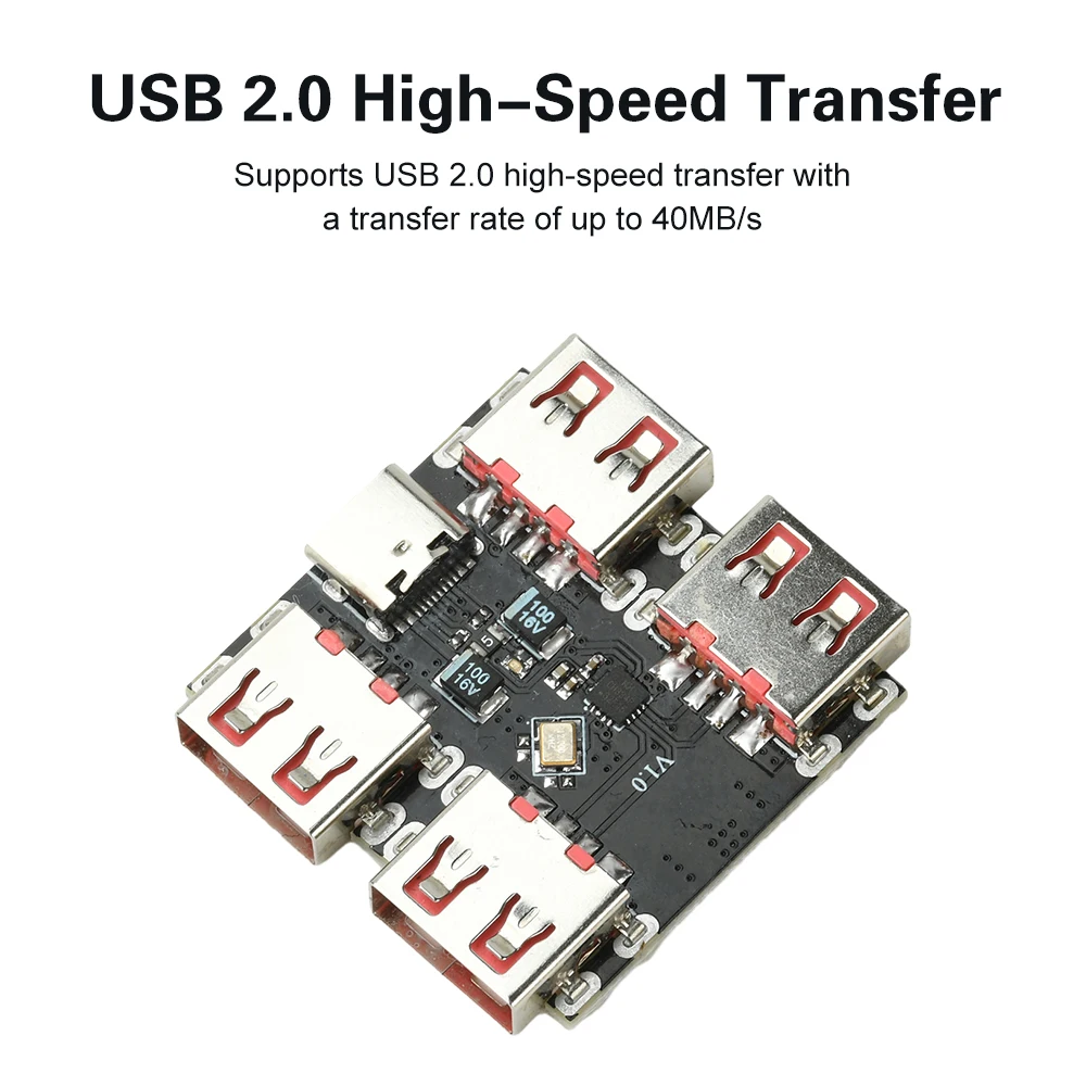 USB 2.0 4-Port Hub with Type C Port 5 USB 2.0 4-Port Hub with Type C Port - Image 5