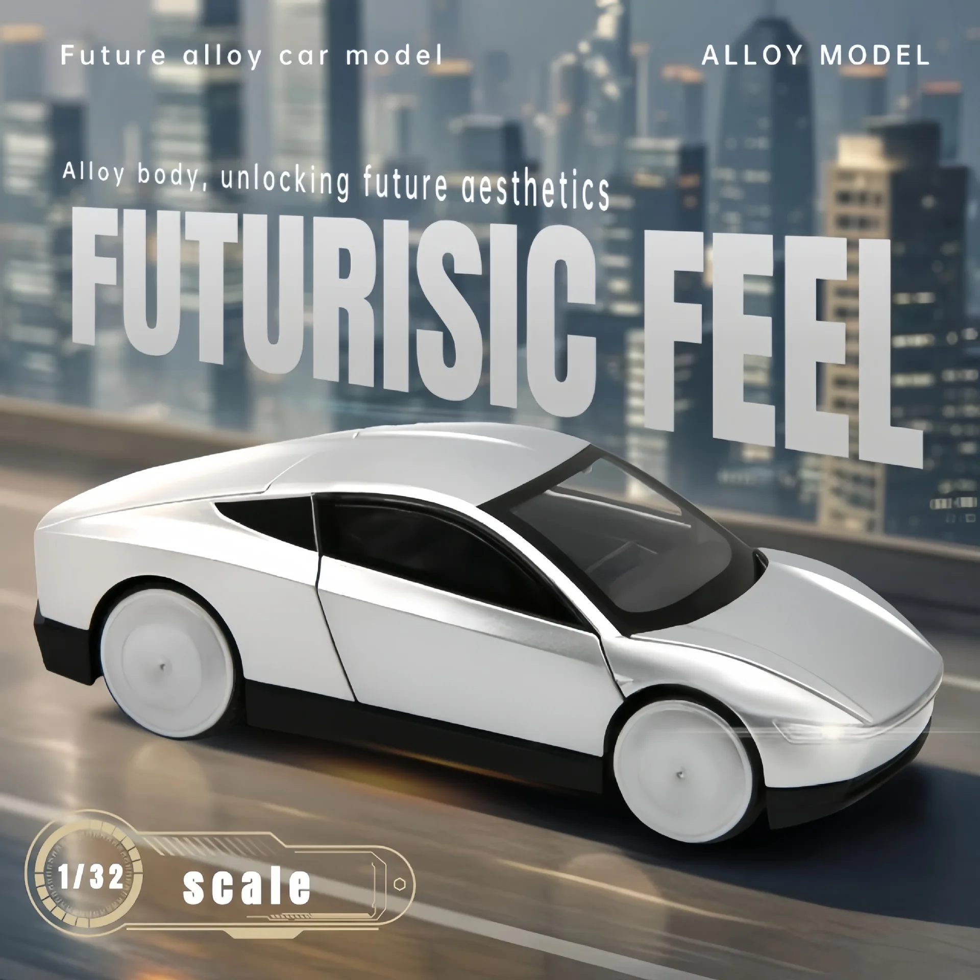 Futuristic 1:32 Scale Diecast Robotaxi Model 2 Futuristic 1:32 Scale Diecast Robotaxi Model - Image 2