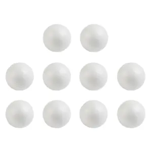 Set of 10 White Foam Balls for Crafts 10 S8a4775b864a64fc484c83cc42ec8a92es